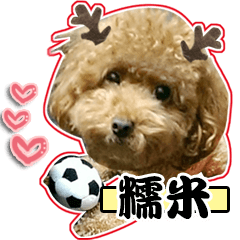 Lineスタンプ 私の犬は粘りのある米です 1 8種類 1円