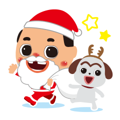 Lineスタンプ ちっちゃいおっさん クリスマス編 8種類 250円